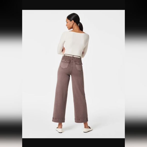 SPANX® Stretch TwillPull-On Cropped Pant - Picture 3 of 5